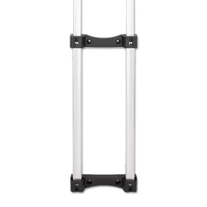 Detailed view of the grip and lower support (bottom plate) of the JX8123 luggage handle replacement.