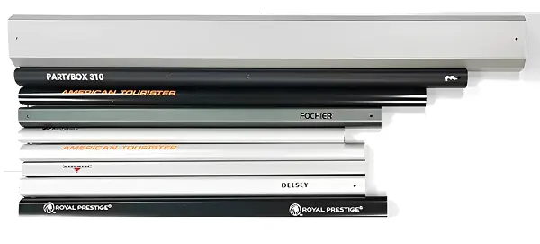 Aluminum Tube of handle tubes with differenct size, logo and color