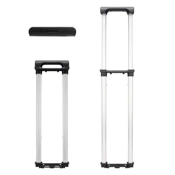 Telescopic Luggage Handles suitcase for PC Hard Shell Suitcases, and Trolley, 2/3-stage, made by JX Luggage Parts.