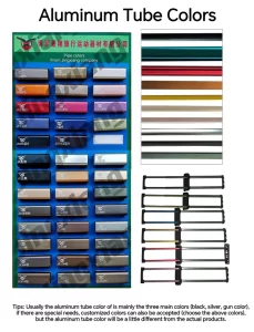 สีอลูมิเนียม: หลายตัวเลือก