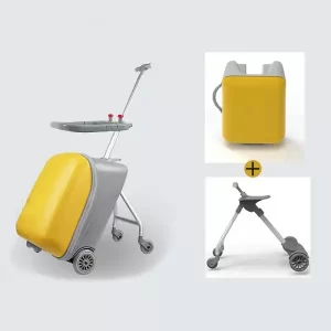 Piezas de montaje de equipaje de paseo para niños: Maleta + Estructura del asiento infantil