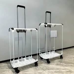 Side Real photos of 20-inch and 24-inch Telescopic Trolley Frame Handle