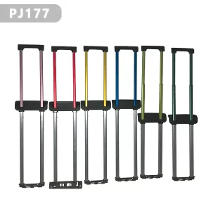 PJ177 model luggage handle for fabric suitcase, Available in a variety of colors, with support L-plate, three-section and two-section