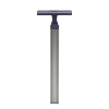 Silver-grey JX8091single telescopic luggage handle