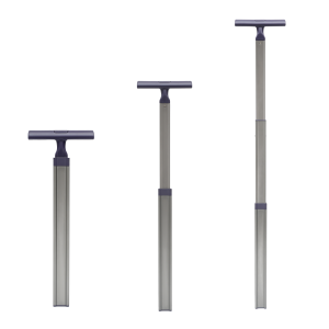 JX8091single telescopic luggage handle in three sections
