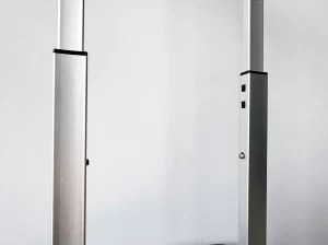 Anodized aluminum telescopic handle post with ball and groove holes. Integrated mounting holes and tool-free height adjustment. ISO certified for luggage handle manufacturing